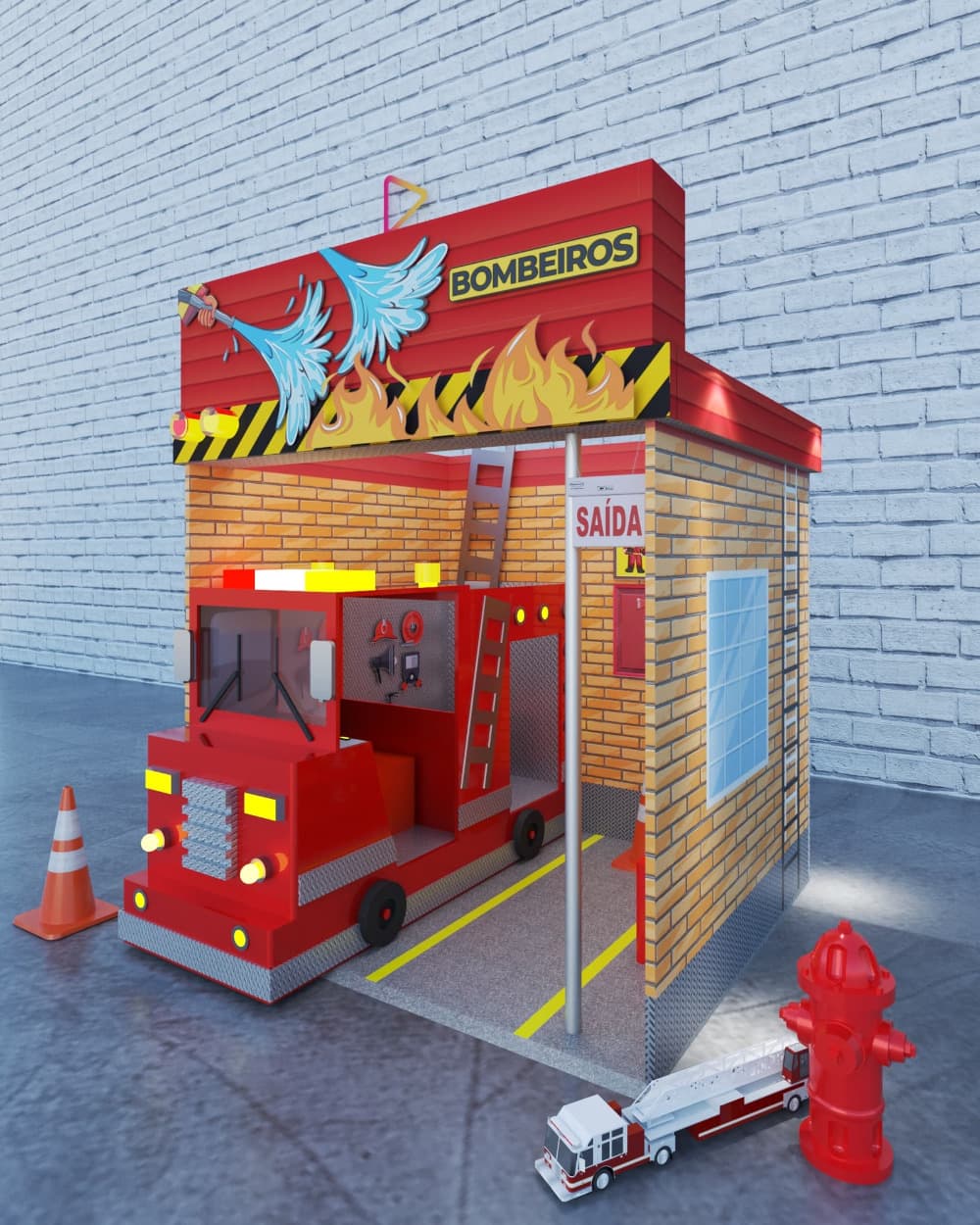 CASINHA CENOGRAFICA BOMBEIRO